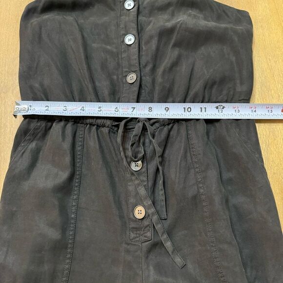 Alice + Olivia Linen Blend Jogger Jumpsuit Black Size 6‎ - Picture 11 of 14